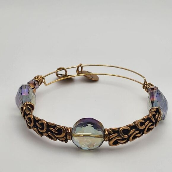 Alex & Ani Enchancted Mulberry Swarovski Crystal Bracelet - Picture 1 of 4